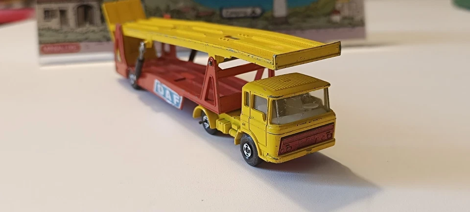 Camion DAF Car Transporter Super Kings K 11 Matchbox Lesney 1/60 1971 - Photo 3/4