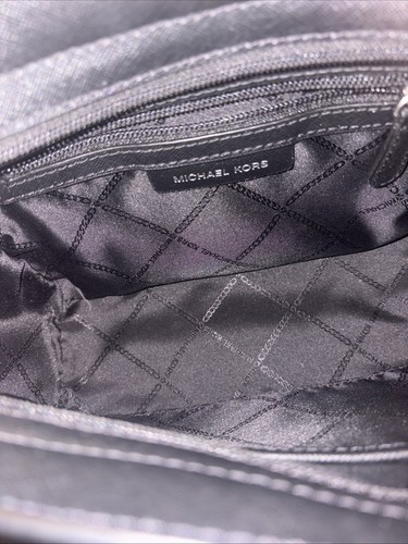 Michael KORS Selma Studded Leather Messenger Bag Crossbody Black - Picture 9 of 12