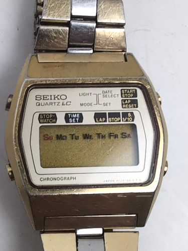 SEIKO - Vintage Digital Men's Chronograph Watch - A128-5019 - Picture 2 of 7