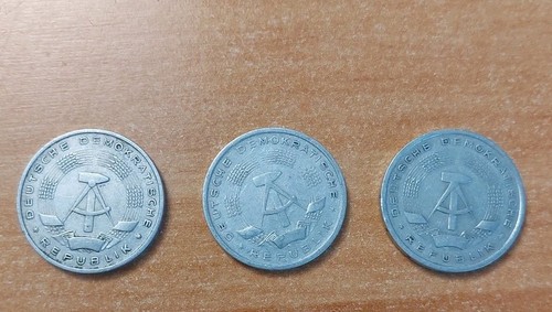 1 Mark Deutsche Demokratische Republik DDR 1956 A Staatswappen selten Rarität - Picture 3 of 3