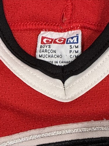 Vintage CCM NHL Carolina Hurricanes Jersey Youth S/M Red - Picture 7 of 13