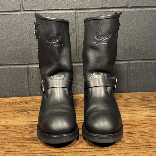 Harley Davidson Tall Randy Engineer Black Leather Steel Toe Biker Boots Men’s 9 - Picture 3 of 8