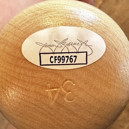 Kyle Schwarber Louisville Slugger Game Model Signed Baseball Bat JSA COA