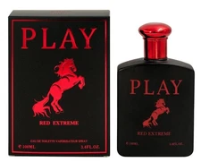 Play Red Extreme Eau de Toilette Spray 100ml / 3.4oz Men’s Cologne Fragrance