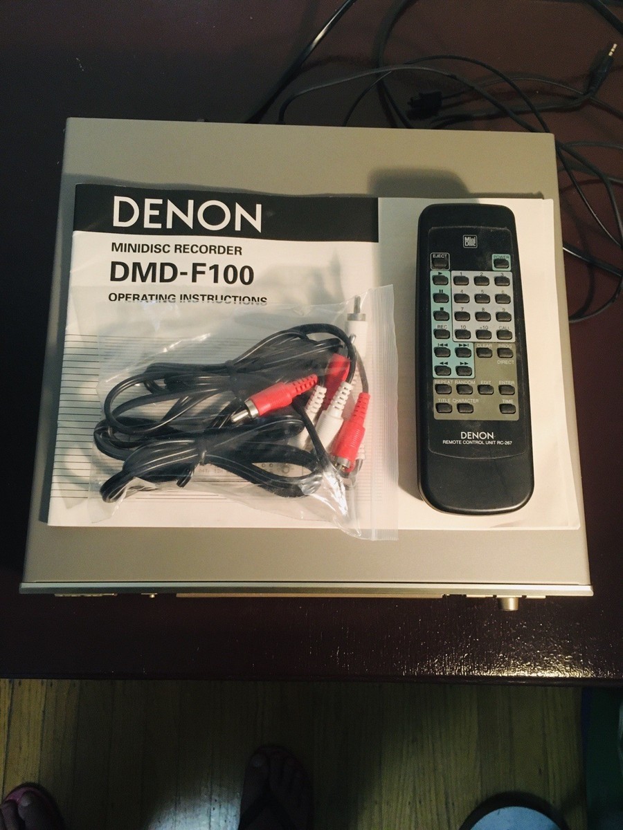 DENON デノン DMD-F100 MDレコーダー Denon DMD-F100 Mini Disc Recorder Player W/ Remote Control, Manual
