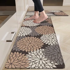 Anti Fatigue Kitchen Rug Sets 2 Piece Non Slip Kitchen Mats for Floor Cushion...
