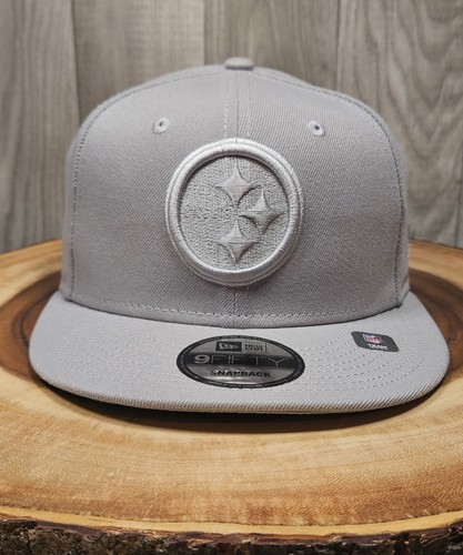 Pittsburgh Steelers New Era 9Fifty Gorra Ajustable Snapback NFL Gris Sobre Gris - Imagen 4 de 13