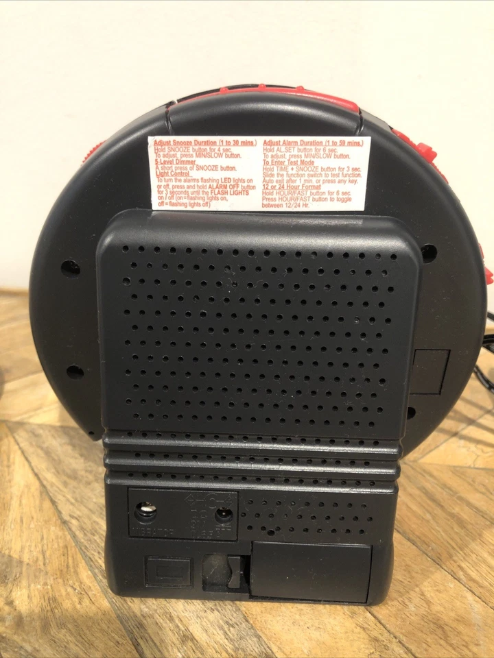 Sonic Bomb Sonic Alert Alarm Clock w/Vibrator & AC Adapter (SBB500ss-v3) Tested - Image 3 of 4