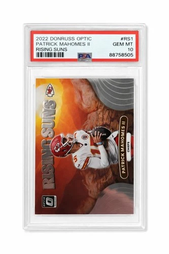 2022 Panini Donruss Optic Patrick Mahomes Rising Suns #RS-1 PSA 10