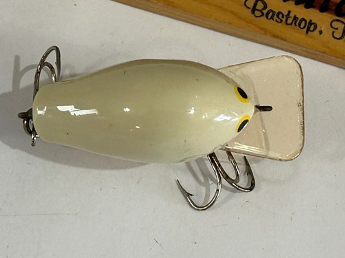 Vintage Bagley Crankbait Balsa B1 Square Bill gebraucht ganz Messing GEBRAUCHT KÖDER LESEN - Bild 6 von 6