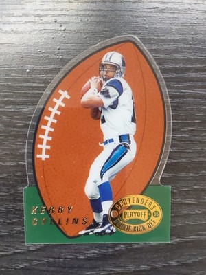 1995 Playoff Contenders Rookie Kick Off Acetate Die Cut RC Kerry Collins RKO7
