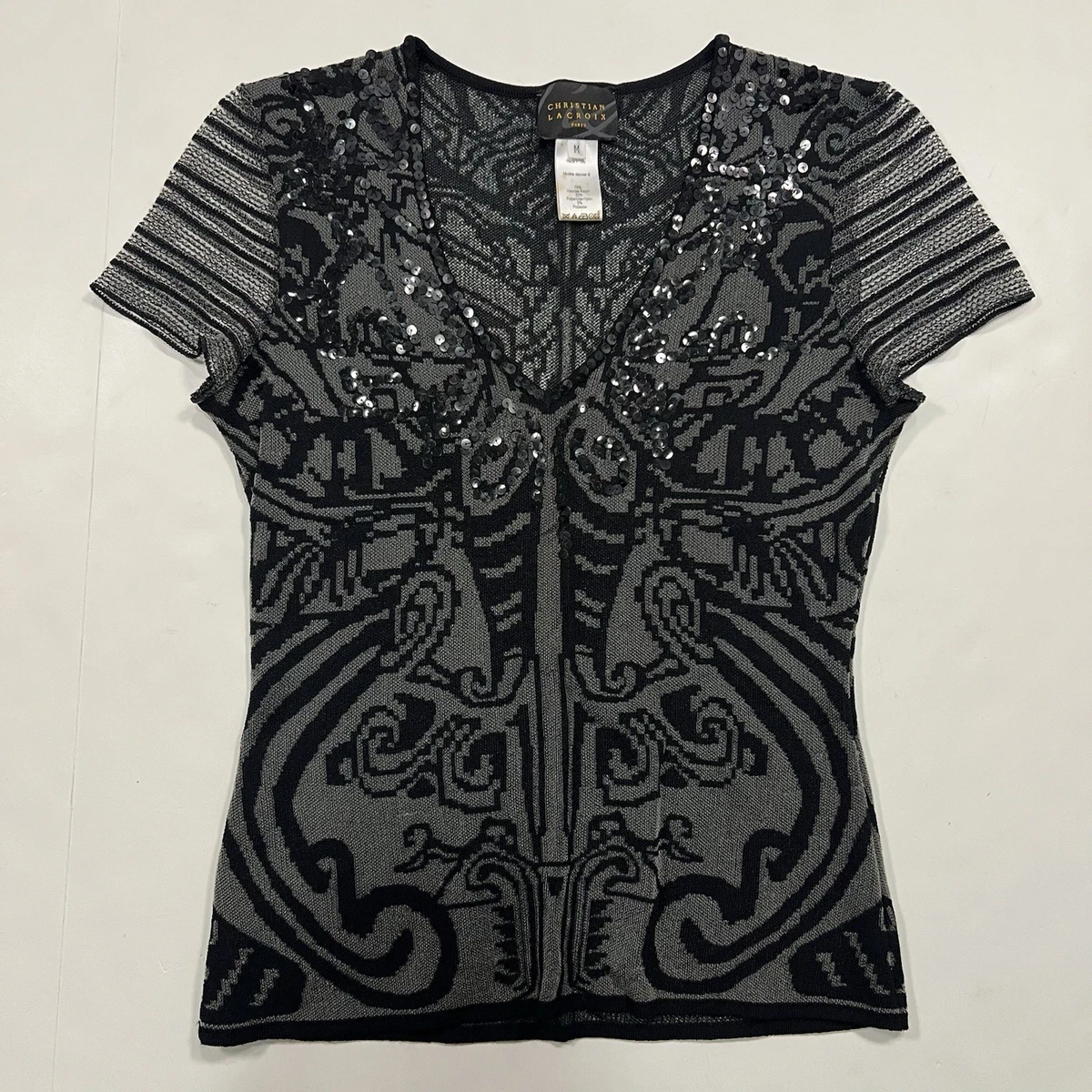 Christian Lacroix ストライプ Vネック ワンピース M Women's Regular Size Christian Lacroix for sale | eBay