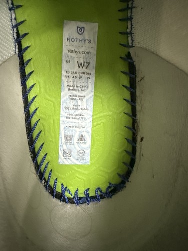 Rothy’s Women’s White Fabric Sneakers. Size 7. - Picture 13 of 14