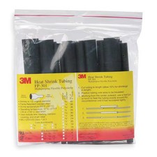 Heat Shrink Tube, Thin Wall, 2:1 I.D. Shrink Ratio, 0.19 in I.D. Before