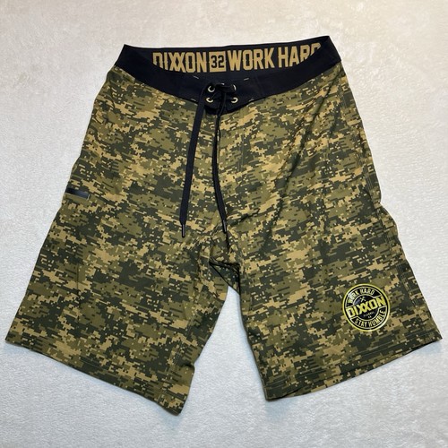 Dixxon Board Shorts Digi Camo Unlined Men’s Size 32 Green