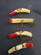 Lazy Ike Corporation Vintage Crankbait Lure 2-3" Lot of 4