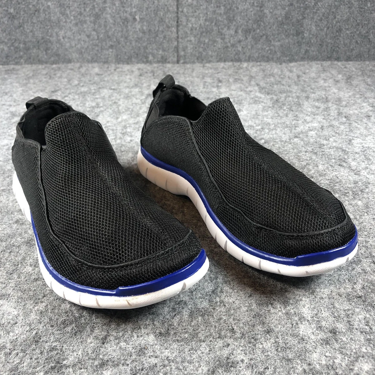 Lands’ End Navy Slip On Men\'s Sneakers 10D Comfort Stretch Casual Travel Shoes Amazon.com | Lands main image 3