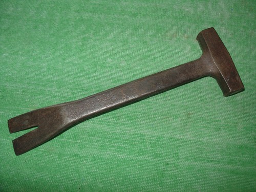 VINTAGE 9" CASSA MARTELLO PRY BAR BRIDGEPORT HARDWARE MADE IN USA - Foto 5 di 6