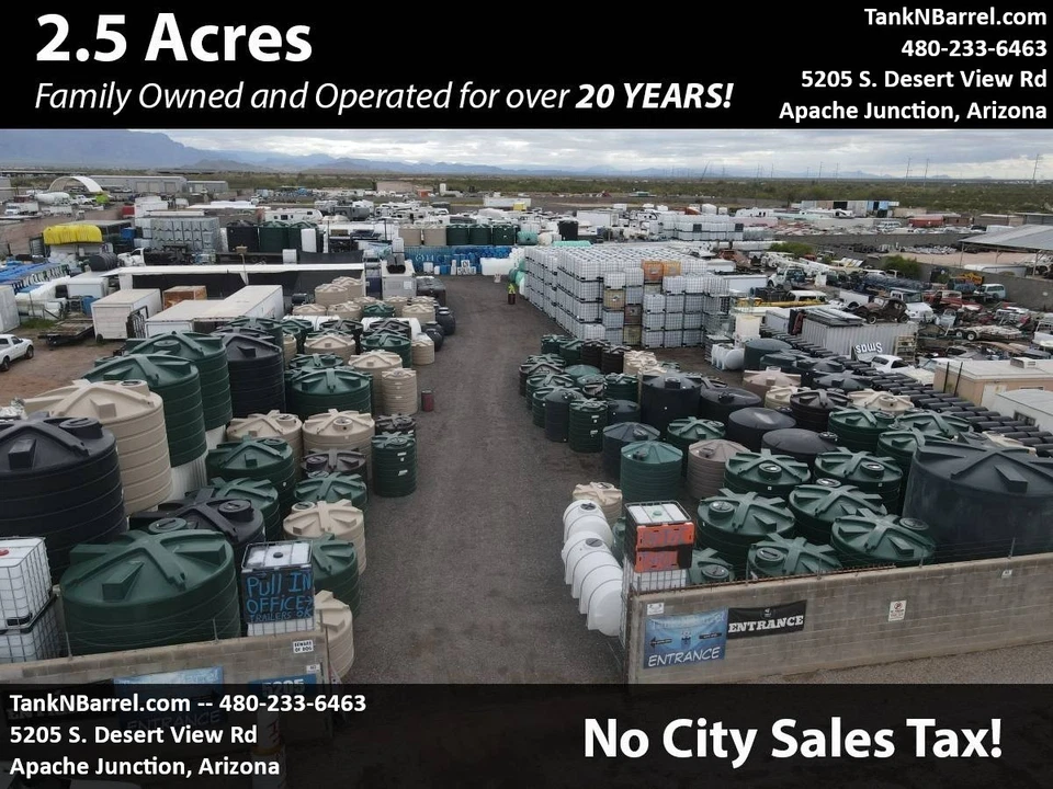 250 Gallon Portable Septic / Holding Tank with Bottom Fittings - Image 4 of 4