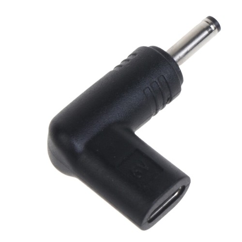 DC Power Adapter Type C Female to 3.5 x 1.35mm Male Plug Right Angled Connector - 第 6/8 張圖片