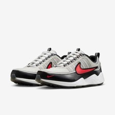 Nike Air Zoom Spiridon Metallic Silver and Sport Red - II1161-095 Expeditedship