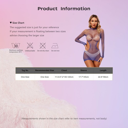 Womens Dress Erotic Nightwear Pool Lingerie Party Backless Stretchy Sleepwear - Picture 15 of 82
