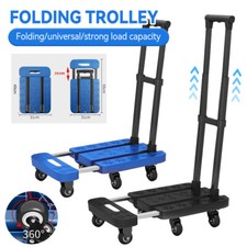 600 lbs Folding Cart Luggage Trolley carrying Hand Truck with Black Bungee Cord