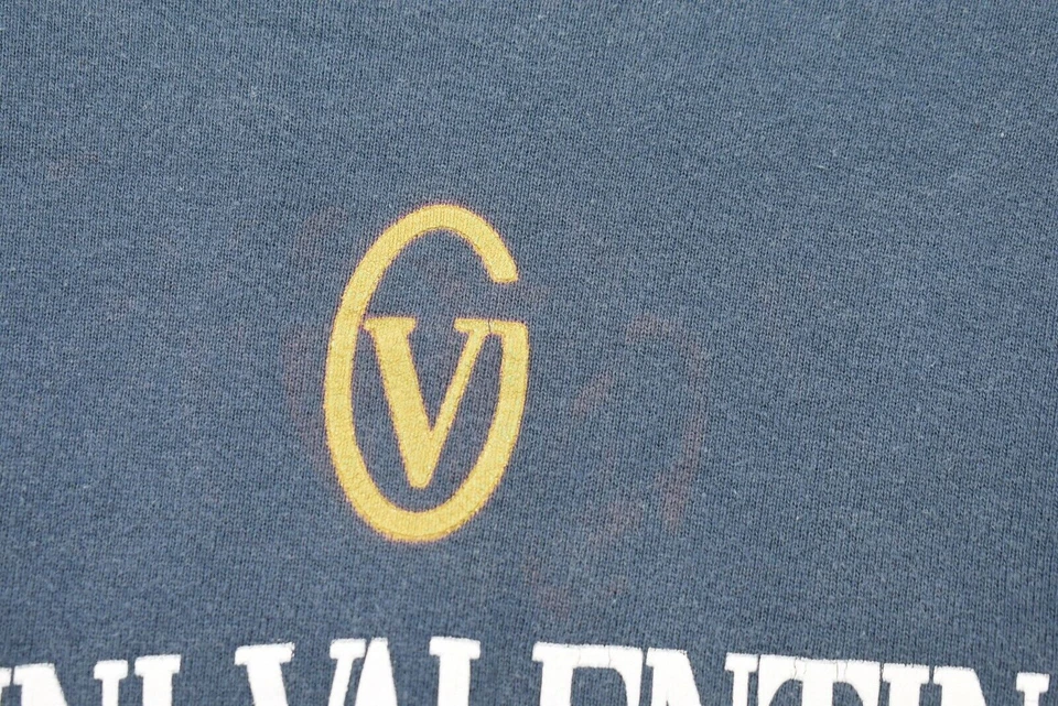 Sudadera Gianni Valentino Adulto Azul Cuello Redondo Mangas Largas Algodón Ribete Acanalado L Foto 4 de 4