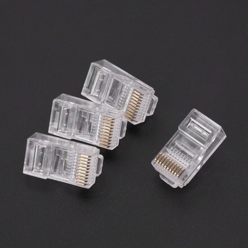 50 Pieces Stranded 10P10C Cable Connector RJ48 Crystal Plug Modular - Afbeelding 4 van 8