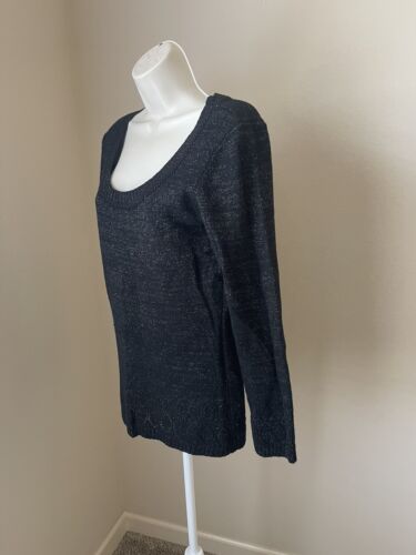 Hillard and Hanson Damen schwarz/italienisch Langarm weicher Pullover Sweater Gr. L - Bild 3 von 8