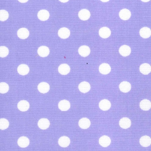 100% Cotton Poplin Fabric Lilac 7mm Polka Dot - 112cm wide Quilting Dressmaking - Picture 1 of 1