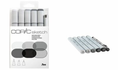 COPIC Marker sketch 6er Set Künstlerstifte Marker Zeichnen Malen Sketching Greys