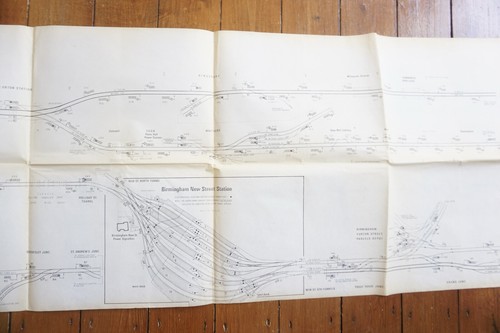 c1974 Saltley Power Signalbox Birmingham Tamworth Railway Track Plan Map - Picture 5 of 7