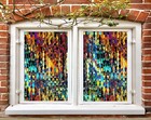3D Farbe Muster C613 Fenster Film Drucken Aufkleber Haftendes Buntglas UV Sinsin