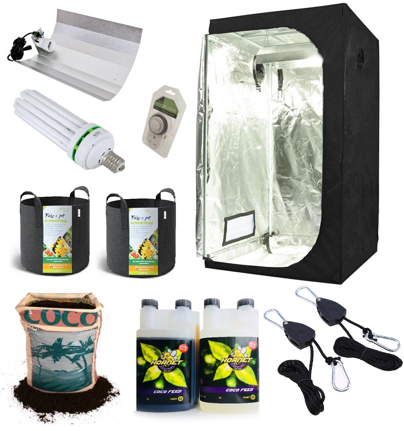 Kit completo de luz de crecimiento Grow Tent interior Hidroponía establecer sistema pequeño 50x100 Kit completo de luz de crecimiento Grow Tent interior Hidroponía establecer sistema pequeño 50x100