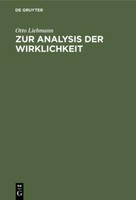 Zur Analysis Der Wirklichkeit | Buch | 9783112339114
