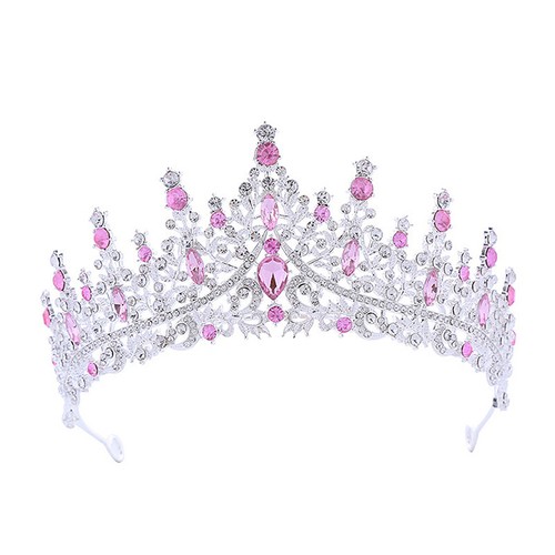 Princess Crown Headdress Birthday Party Crown For Wedding Bride Hair Jewelry - Imagen 18 de 21