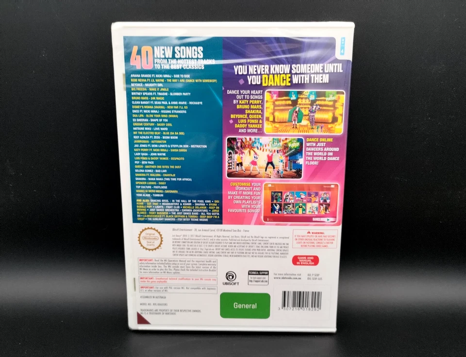 Just Dance 2018 - Nintendo Wii - BRAND NEW & FACTORY SEALED - RARE - Image 2 of 4