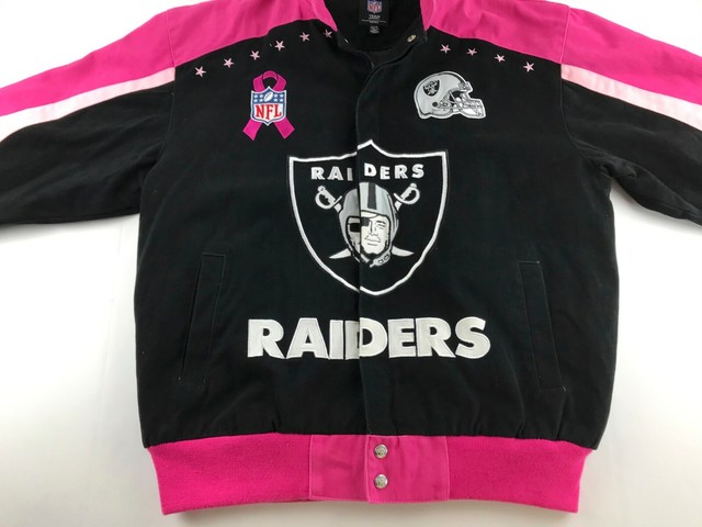 Oakland Raiders Breast Cancer Awareness Jacket Women XL ...