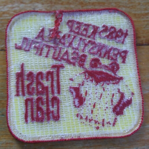 TRASH CLAN ~Anti-Litter ~ KEEP PENNSYLVANIA BEAUTIFUL 1985 Official Member PATCH - Picture 6 of 6
