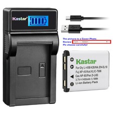 Kastar Battery LCD Charger for Fujifilm NP-45 NP-45A BC-45 Fuji FinePix JZ100