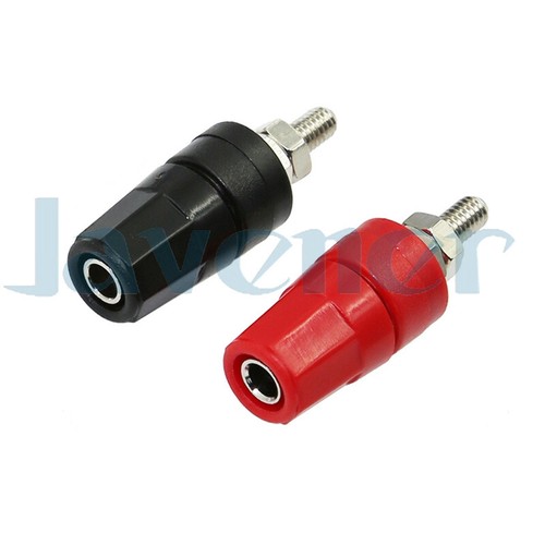 Lot 5 ABS 4mm Banana Binding Post Panel Socket M4 Thread Terminal Jack BS4825 - Picture 2 of 16