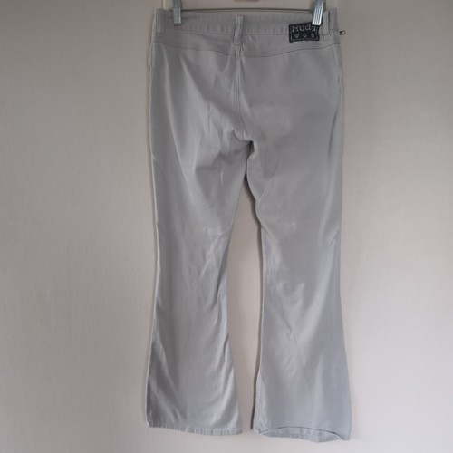Vintage Y2K Mudd Jeans Size 9 Tan Low Rise Flare Pants 90s Grunge Skater 28 x 31 - Picture 7 of 12
