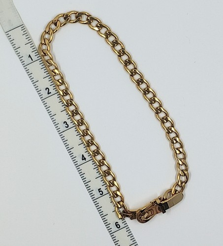 12.5 inch Titanium Gold Plated Belt Buckle Choker Necklace - Picture 3 of 3