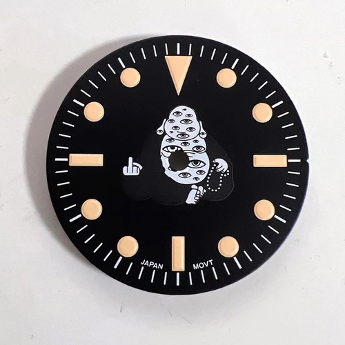 28.5mm Watch Dial for NH35/NH36 3 / 4 o’clock Case Movement Green Luminous - Picture 8 of 8