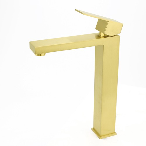 KYLINS Brushed Gold Bath Spout Basin Mixer Kitchen Sink Tap Shower Head Arm Set - Picture 186 of 277