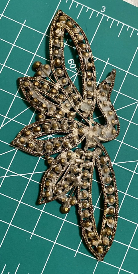 Figura de pájaro de diamantes de imitación con cadena para apliques adornación disfraz alta costura bling Foto 2 de 3