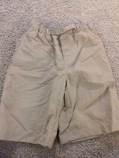 Lands End Boys Youth Medium 10-12 Tan Mesh Lined Shorts B17
