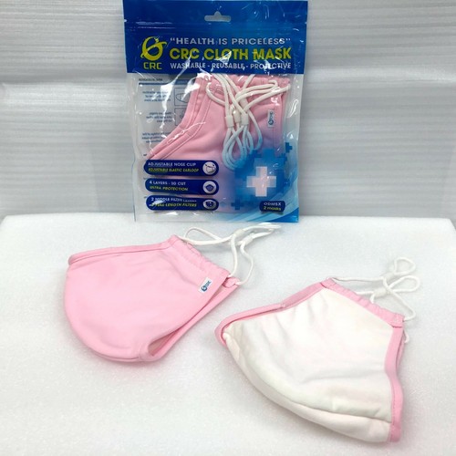 2 UNISEX CRC ADJUSTABLE Face Masks REUSABLE WASHABLE CLOTH MASK 4 LAYERS FASHION - Picture 49 of 70