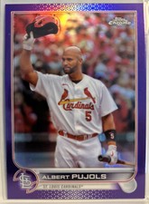 Albert Pujols 2022 Topps Chrome Update Purple Refractor #USC50 STL Cardinals